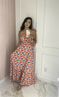 Vestido Alcinha Longo - Estampado na internet