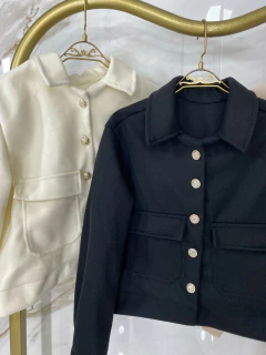 Jaqueta Lã Batida - Botões - comprar online