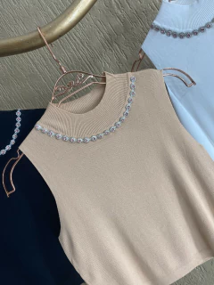 Regata Tricot Importado- Pedraria - comprar online