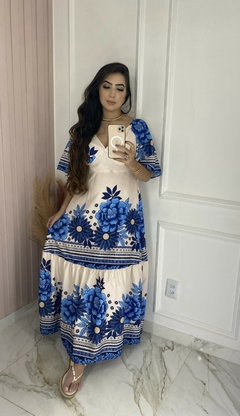 Vestido Manguinha - Estampado na internet