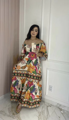 Vestido Manguinha - Estampado - loja online