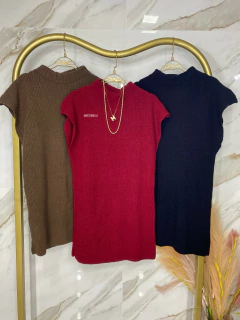 Vestido Colete - Tricot Mousse