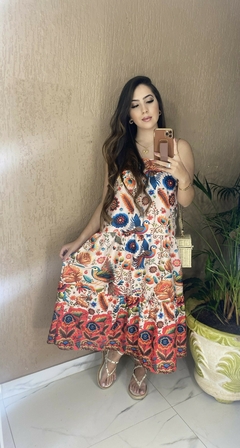 Conjunto Top Laço + Saia - Estampada - comprar online