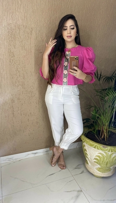 Blusa M.Bufante - Bordada - loja online