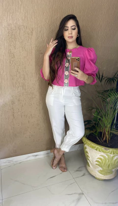 Blusa M.Bufante - Bordada - loja online