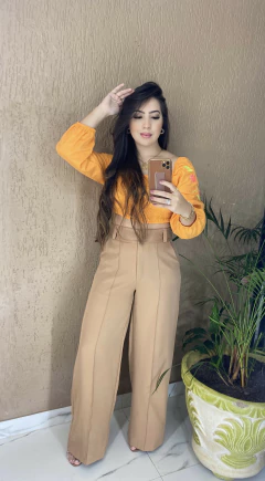 Cropped M.Longa Lastex - Bordado na internet