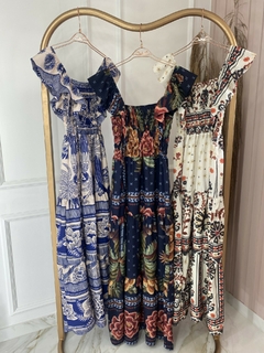 Vestido Babados - Estampado