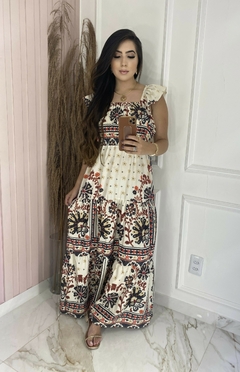 Vestido Babados - Estampado - Vestorelli