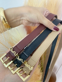 Cinto Fino Ysl - COURO