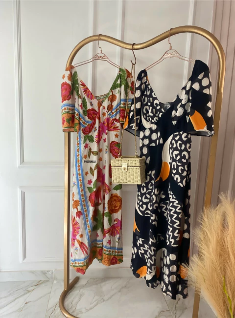 Vestido Manguinha - Estampado