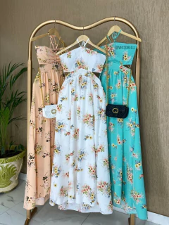 Vestido Floral - Crepe