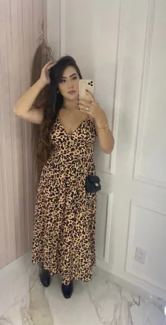 Vestido Alcinha - Animal Print - comprar online