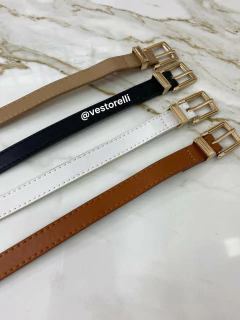 Cinto Fino - Fivela Dourada