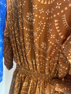 Vestido Estampado - Manga 3/4 na internet