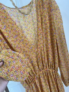 Vestido Flowers - Amarelo na internet