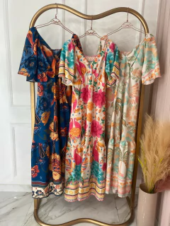 Vestido Manguinha - Estampado