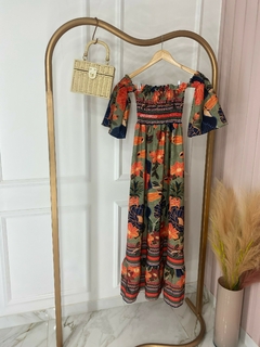 Vestido Manguinha Ciganinha - Elástico
