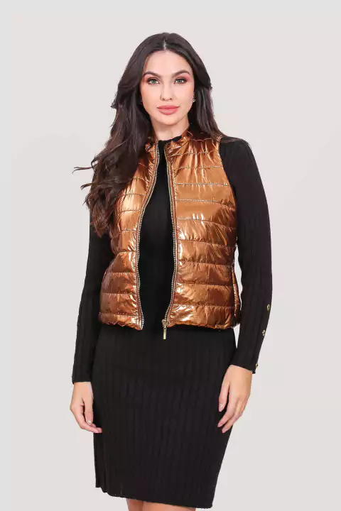 COLETE PUFF METALIZADO - 31937