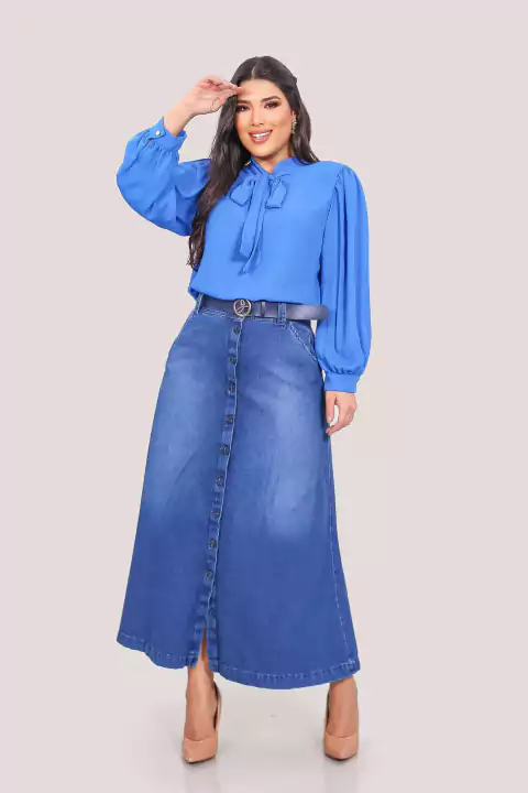 SAIA LONGA COM BOTÕES - 12473