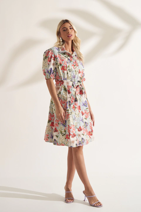 VESTIDO FLORAL - 12619