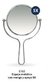 Espejo Metal Doble Faz E162