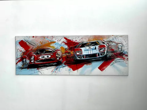 Cuadro Intervenido Ford VS Ferrari - Varela