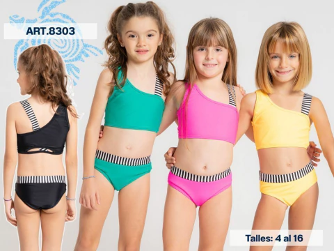 Bikini de nena calidad viento y olas Art.8303