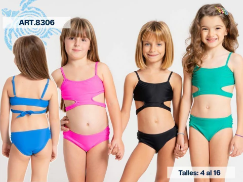 Bikini de nena calidad viento y olas Art.8306