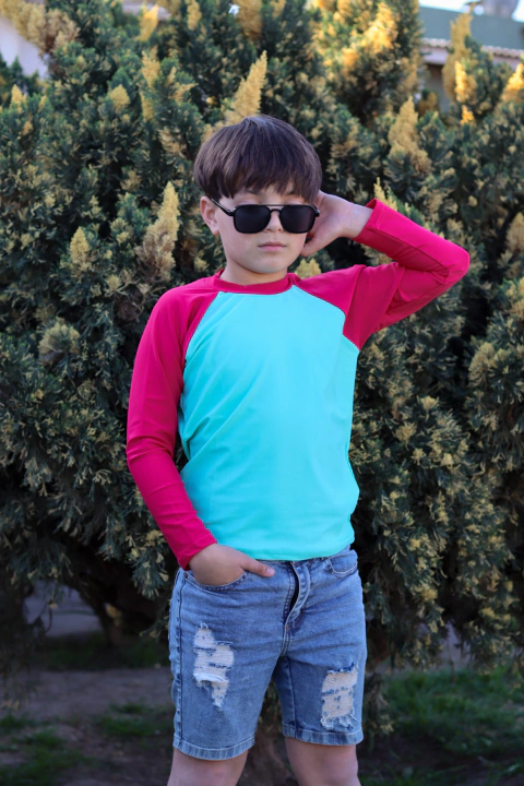 Remera UV manga larga de varon con certificado FPV+50