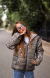 Campera de abrigo foil animal print de nena con piel (art.607) - Core Kids