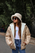 Campera de abrigo foil de nena con piel (art.607) - tienda online