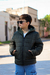 Campera lisa con bolsillos plaque con piel por dentro de varon
