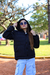 Campera lisa con bolsillos plaque con piel por dentro de nena - Core Kids