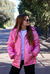 (OFERTA) Campera Gofrada de nena metalizada con piel - tienda online