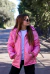 (OFERTA) Campera Gofrada de nena metalizada con piel - tienda online