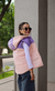 Chaleco combinado con estampa en capucha de NENA con piel por dentro - Core Kids