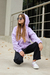 Campera frisada lisa de nena art.422 - Core Kids