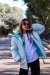 (OFERTA) Campera Gofrada de nena metalizada con piel - comprar online