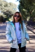 (OFERTA) Campera Gofrada de nena metalizada con piel en internet