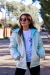 Imagen de (OFERTA) Campera Gofrada de nena metalizada con piel