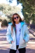 (OFERTA) Campera Gofrada de nena metalizada con piel