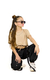 Pantalón cargo de microfibra con accesorios metálicos premium - comprar online