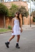 vestido liso de bambula elastizada