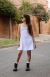 vestido liso de bambula elastizada - comprar online
