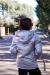 (OFERTA) Campera Gofrada de nena metalizada con piel