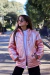 (OFERTA) Campera Gofrada de nena metalizada con piel en internet