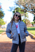 Campera lisa con bolsillos plaque con piel por dentro de nena - comprar online