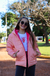 Campera lisa con bolsillos plaque con piel por dentro de nena en internet