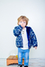 Campera de abrigo estampada de bebe con piel art. 630