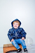 Campera de abrigo estampada de bebe con piel art. 630 - Core Kids